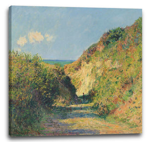 Leinwandbild Claude Monet - Der hohle Pfad