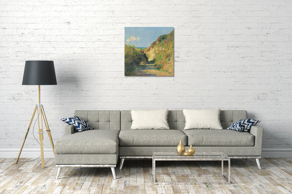 Leinwandbild Claude Monet - Der hohle Pfad