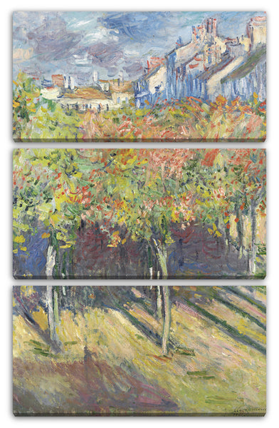Leinwandbild Claude Monet - Die Linden in Poissy