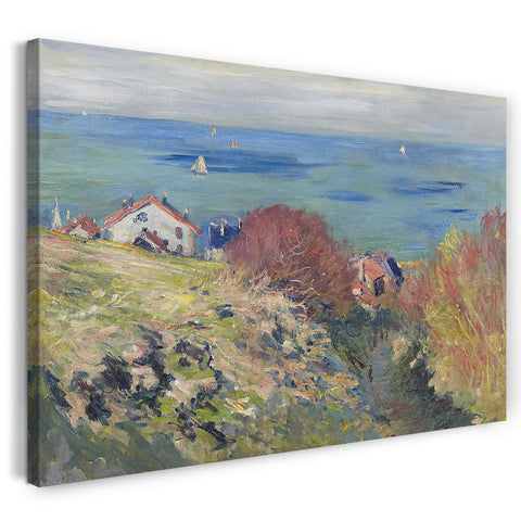 Top-Angebot Kunstdruck Claude Monet - Pourville Leinwand auf Keilrahmen gespannt
