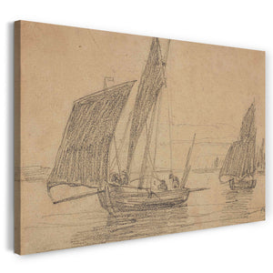 Top-Angebot Kunstdruck Eugène Boudin - Marine Leinwand auf Keilrahmen gespannt