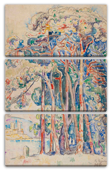Leinwandbild Paul Signac - Antibes, das Fort von Juan-les-Pins
