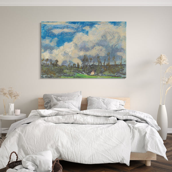 Top-Angebot Kunstdruck Claude Monet - Wolken Leinwand auf Keilrahmen gespannt