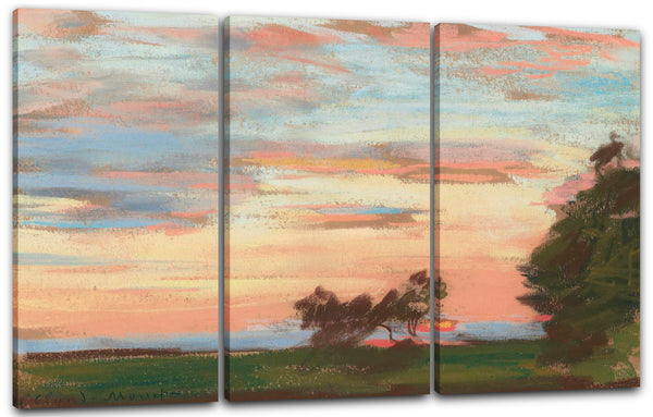 Leinwandbild Claude Monet - Aufgehende Sonne