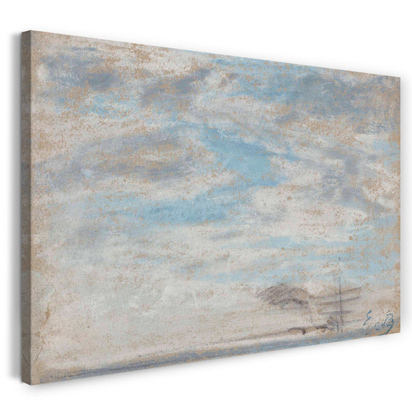 Top-Angebot Kunstdruck Eugène Boudin - Himmelsstudie Leinwand auf Keilrahmen gespannt