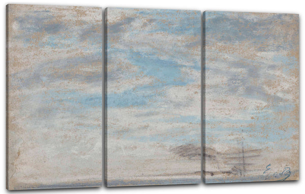 Leinwandbild Eugène Boudin - Himmelsstudie