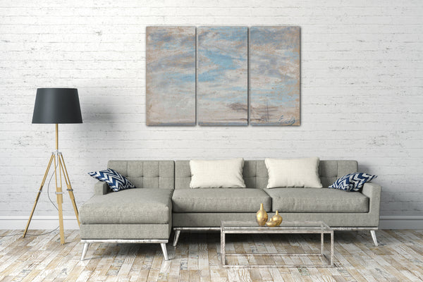 Top-Angebot Kunstdruck Eugène Boudin - Himmelsstudie Leinwand auf Keilrahmen gespannt