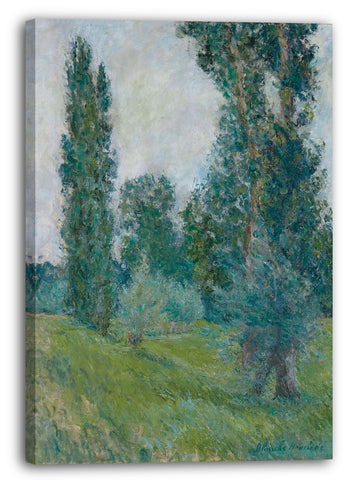 Top-Angebot Kunstdruck Blanche Hoschedé Monet - Landschaft mit Pappeln in Giverny Leinwand auf Keilrahmen gespannt