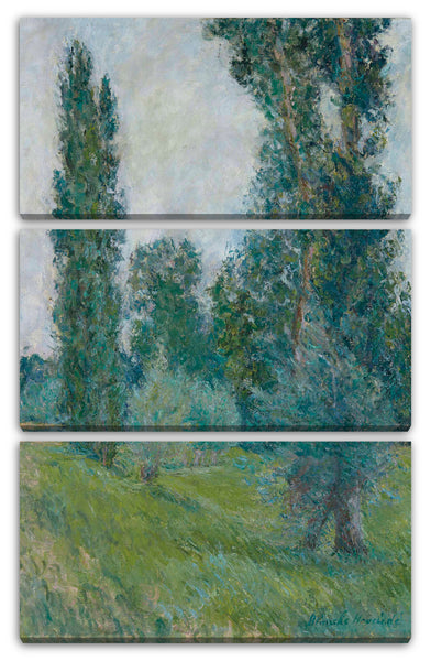 Leinwandbild Blanche Hoschedé Monet - Landschaft mit Pappeln in Giverny