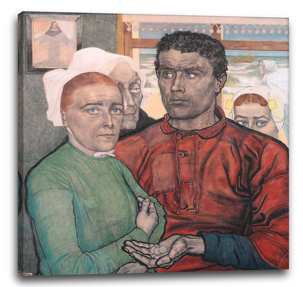 Leinwandbild Jan Toorop - Glaube und Belohnung
