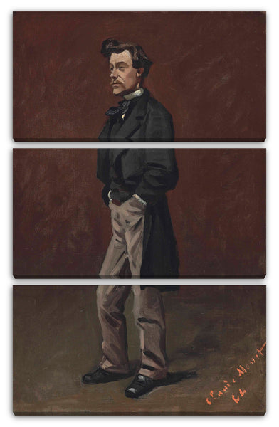 Leinwandbild Claude Monet - Portrait des stehenden Mannes