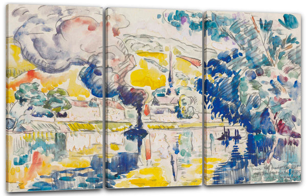 Leinwandbild Paul Signac - Die Andelys