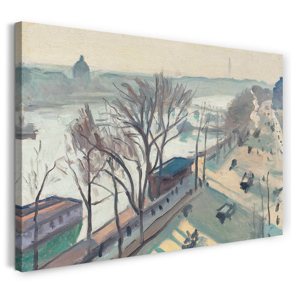 Leinwandbild Albert Marquet - Quai du Louvre, blasse Sonne