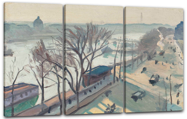 Leinwandbild Albert Marquet - Quai du Louvre, blasse Sonne