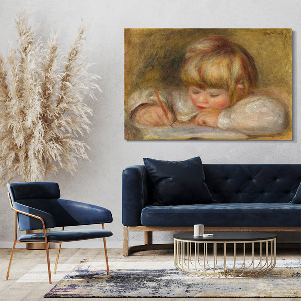 Leinwandbild Pierre Auguste Renoir - Coco schreiben