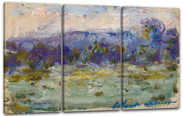 Leinwandbild Claude Monet - Die Seine in Port-Villez