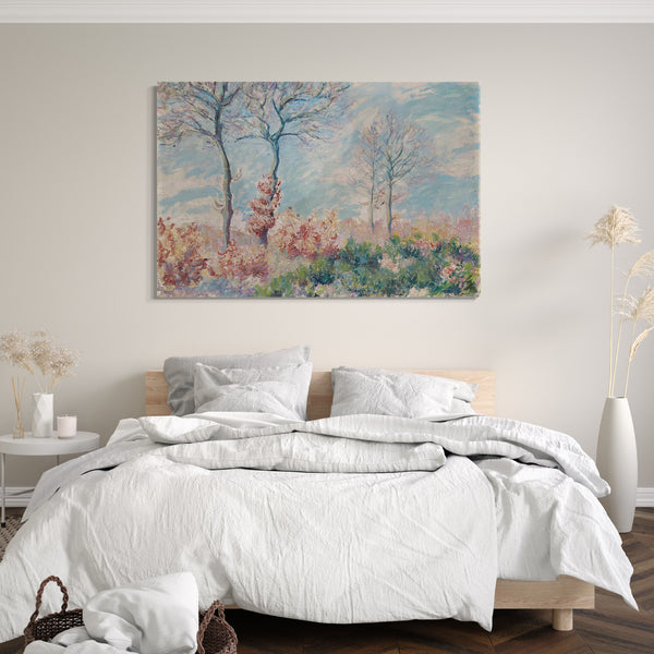 Leinwandbild Blanche Hoschedé Monet - Das Falaise-Holz