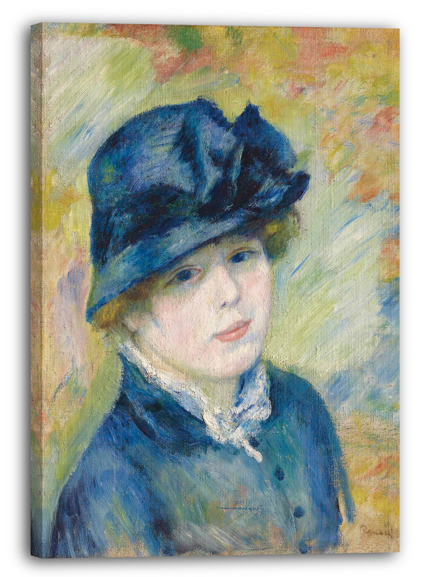 Leinwandbild Pierre Auguste Renoir - Frau mit Hut