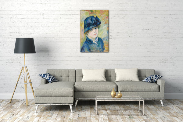 Leinwandbild Pierre Auguste Renoir - Frau mit Hut