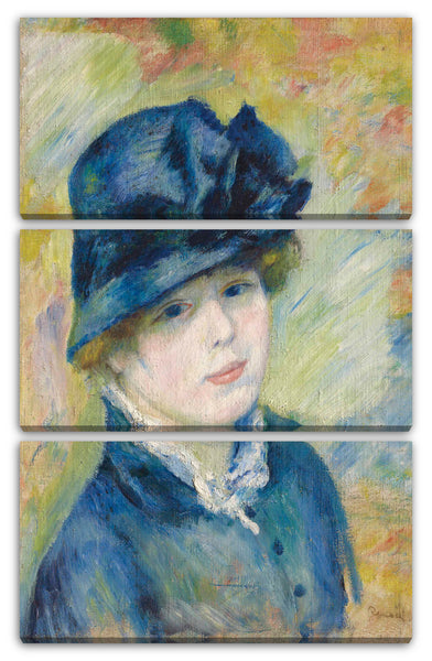 Leinwandbild Pierre Auguste Renoir - Frau mit Hut