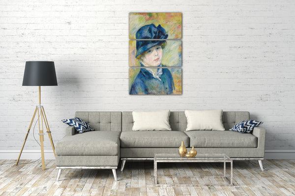 Leinwandbild Pierre Auguste Renoir - Frau mit Hut