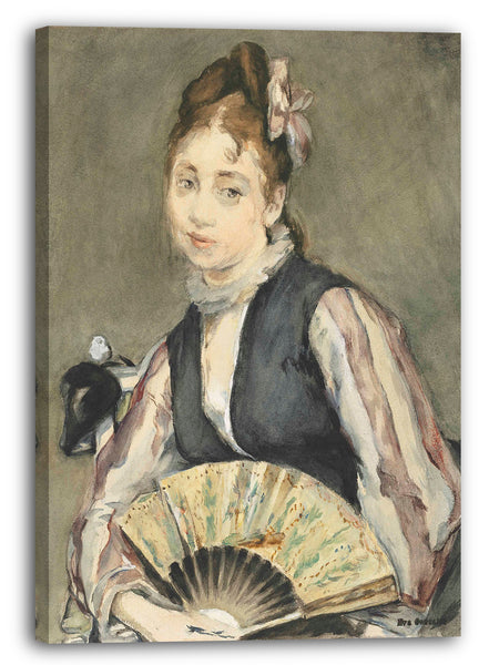 Leinwandbild Eva Gonzales - Porträt von Jeanne Gonzalès