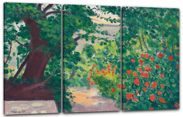 Leinwandbild Albert Marquet - Geranien im Sommer