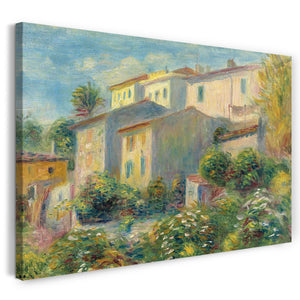 Leinwandbild Pierre Auguste Renoir - Blick auf die Post in Cagnes