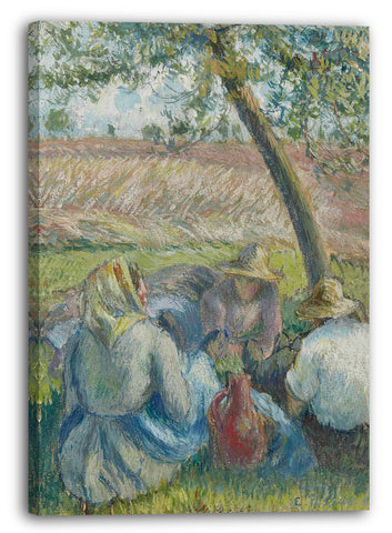 Leinwandbild Camille Pissarro - Im Weizen