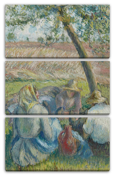 Leinwandbild Camille Pissarro - Im Weizen