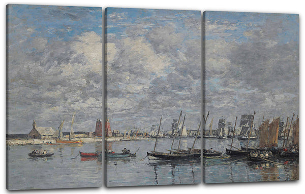 Leinwandbild Eugène Boudin - Camaret, der Hafen