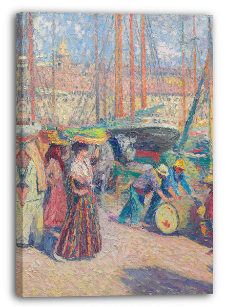 Leinwandbild Henri Martin - Der Hafen von Marseille