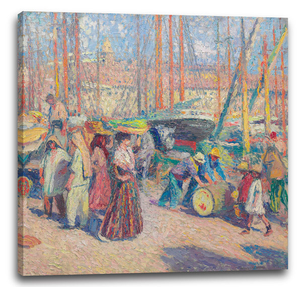 Leinwandbild Henri Martin - Der Hafen von Marseille