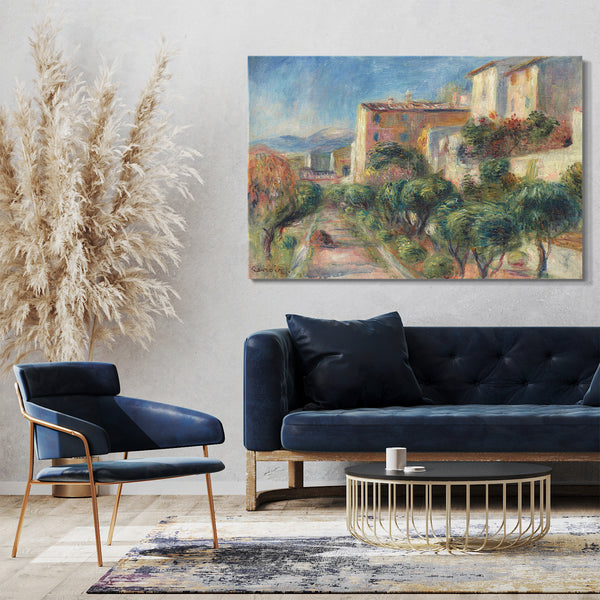 Leinwandbild Pierre Auguste Renoir - Das Posthaus in Cagnes