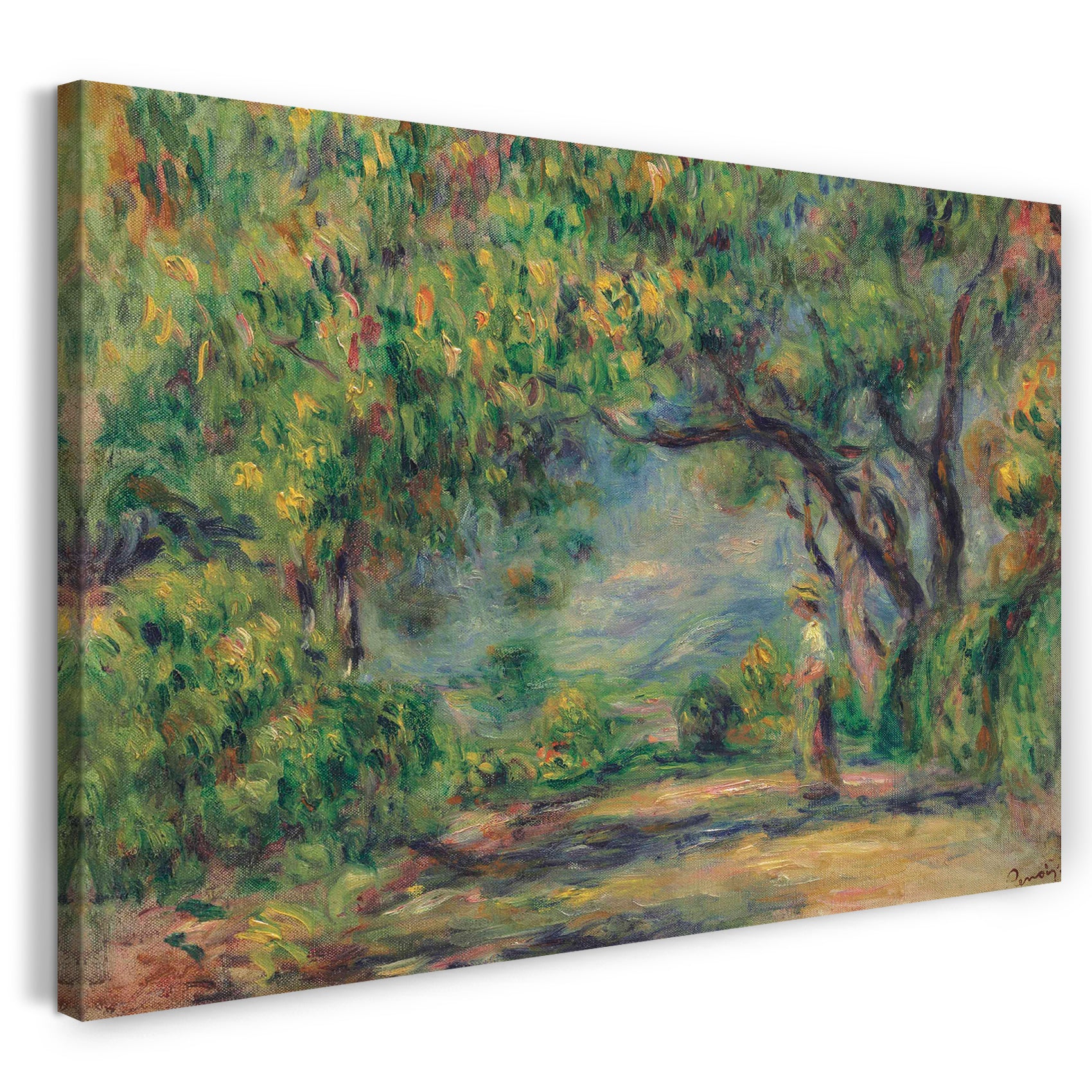 Leinwandbild Pierre Auguste Renoir - Chemin aux Collettes mit Linde