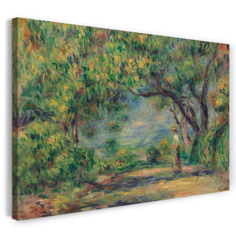 Leinwandbild Pierre Auguste Renoir - Chemin aux Collettes mit Linde