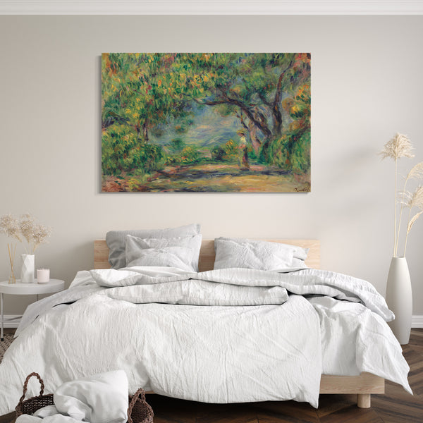 Leinwandbild Pierre Auguste Renoir - Chemin aux Collettes mit Linde