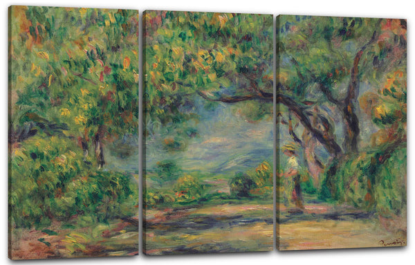 Leinwandbild Pierre Auguste Renoir - Chemin aux Collettes mit Linde