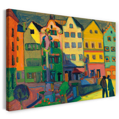 Leinwandbild Wassily Kandinsky - Weilheim-Marienplatz