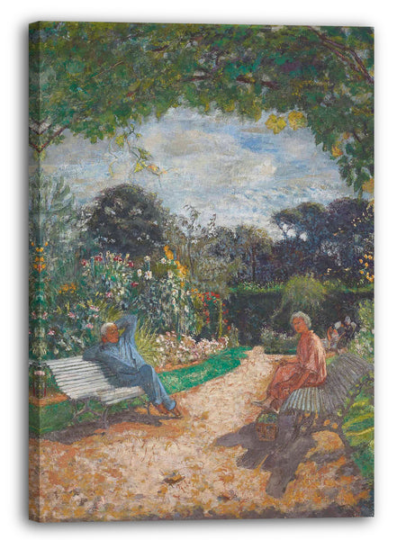 Leinwandbild Edouard Vuillard - Am Morgen im Garten, Clos Cézanne