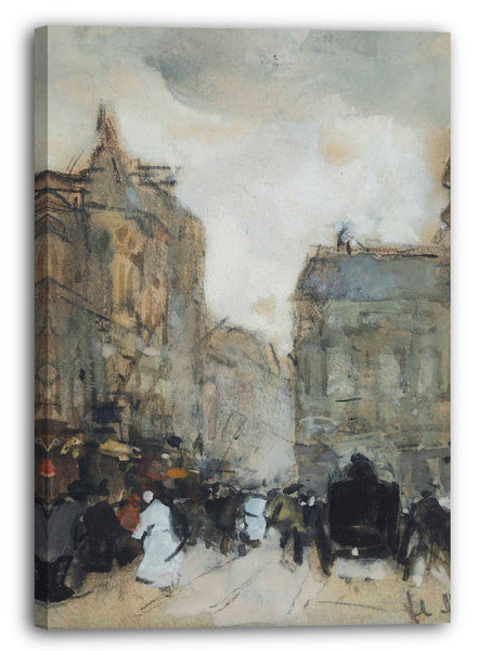 Leinwandbild Floris Arntzenius - Ein Blick auf die Spuistraat, Den Haag