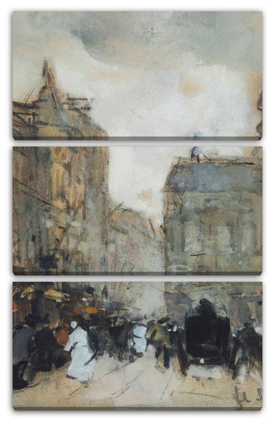 Leinwandbild Floris Arntzenius - Ein Blick auf die Spuistraat, Den Haag