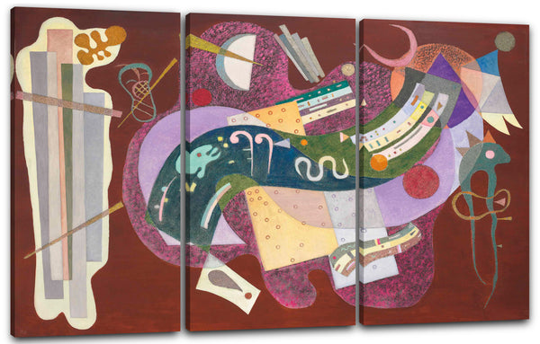 Leinwandbild Wassily Kandinsky - Starr und gebogen
