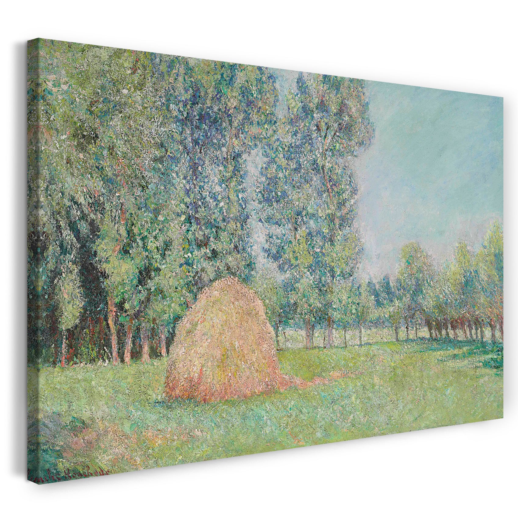 Leinwandbild Blanche Hoschedé Monet - Der Mühlstein, Plains of Ajoux, Giverny