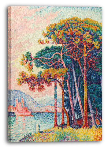 Leinwandbild Paul Signac - Antibes (der Kiefernwald)