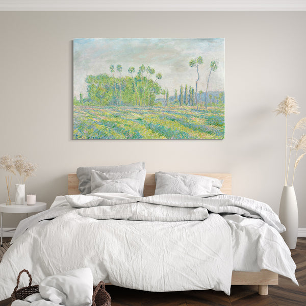 Leinwandbild Blanche Hoschedé Monet - Giverny, Pappeln von Ajoux