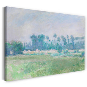 Leinwandbild Blanche Hoschedé Monet - Landschaft im Heuhaufen bei Giverny