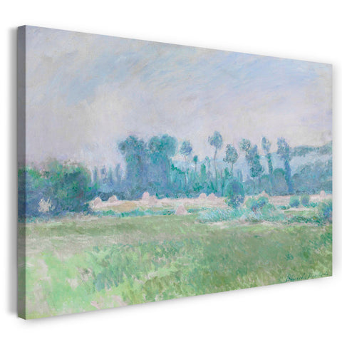 Leinwandbild Blanche Hoschedé Monet - Landschaft im Heuhaufen bei Giverny