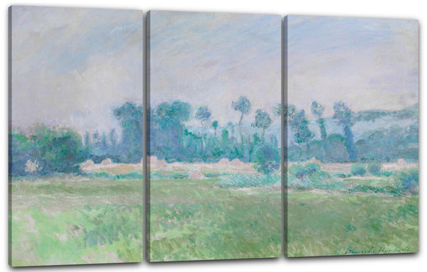 Leinwandbild Blanche Hoschedé Monet - Landschaft im Heuhaufen bei Giverny