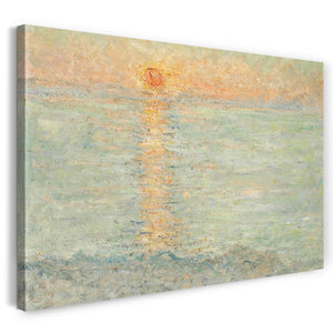 Leinwandbild Blanche Hoschedé Monet - Aufgehende Sonne